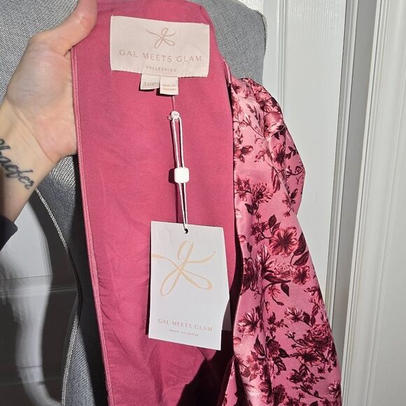 GAL MEETS GLAM NWT rose Vine Floral Dress - Picture 6 of 6